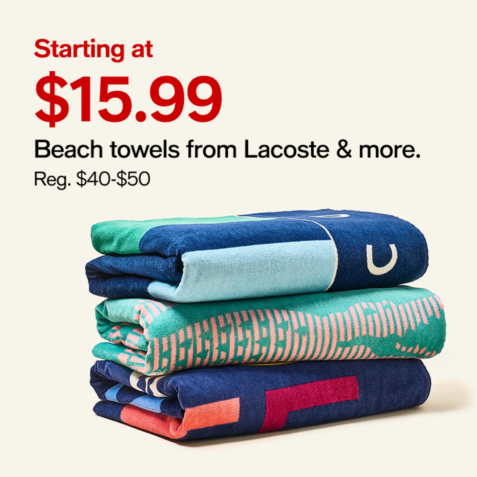 Starting at $15.99